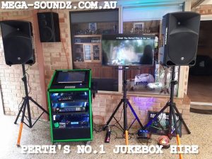karaoke machine jukebox hire Perth