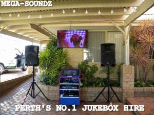 Touch screen karaoke party jukebox hire Perth