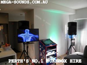 Party karaoke jukebox hire Perth Mega-Soundz