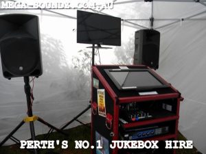 Touch screen party karaoke jukebox hire PERTH