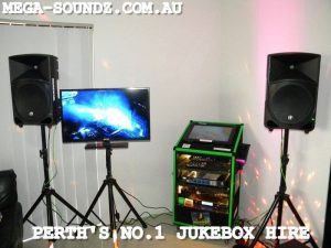 Touch screen karaoke jukebox machine hire Perth