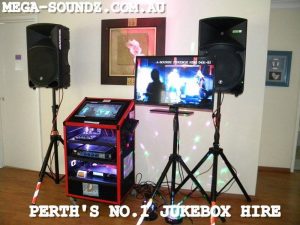 Touch screen karaoke jukebox machine hire Perth