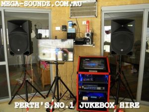 Touch screen karaoke jukebox machine hire Perth wa