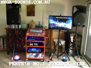 Touch Screen Party jukebox hire machine Perth
