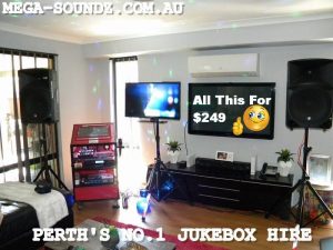 Touch Screen Karaoke jukebox machine rental Perth