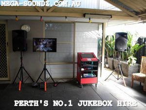 touch screen karaoke jukebox machine hire perth wa
