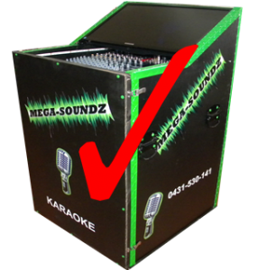 full size karaoke jukeboxes from mega-soundz for hire in Perth